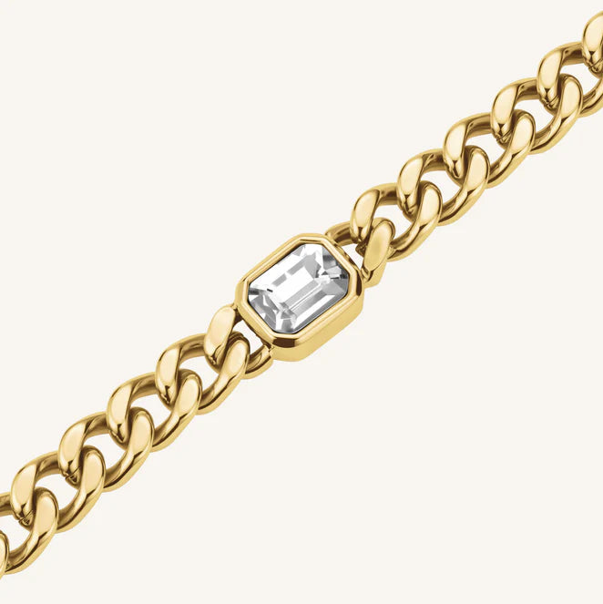 Rosefield Iconic Gold Octagon Choker Necklace