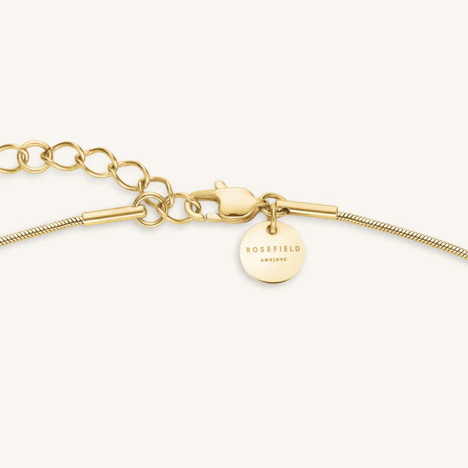 Pave Stripe Gold Necklace