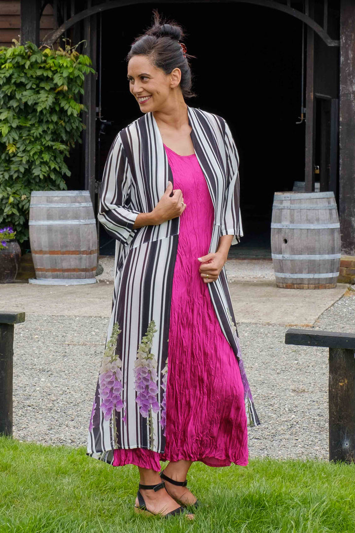 Jellicoe Foxglove Stripe Duster Coat