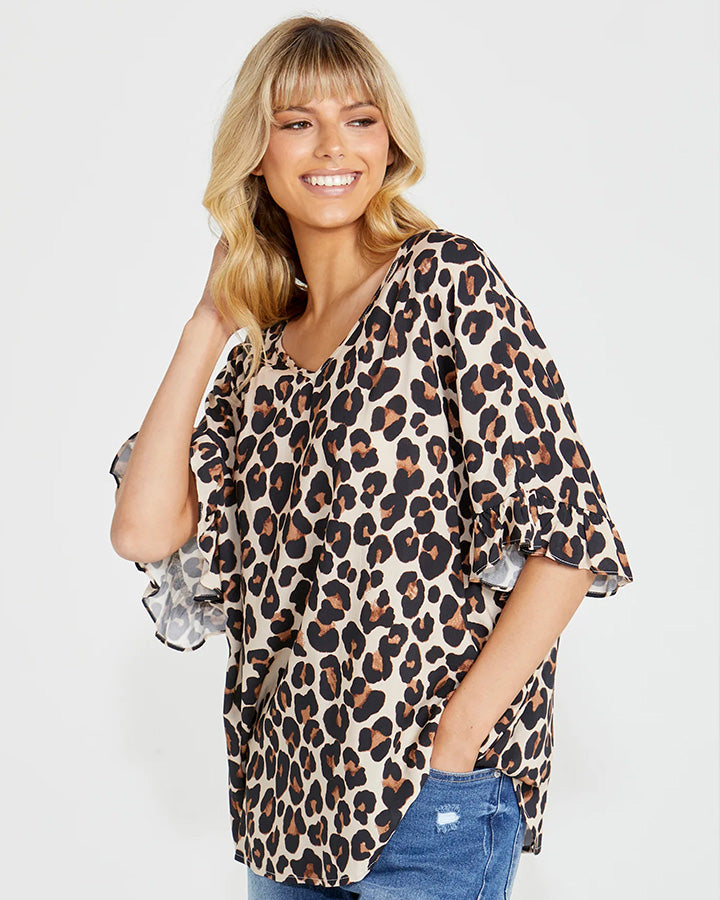 25% OFF | KYLIE FRILL TOP