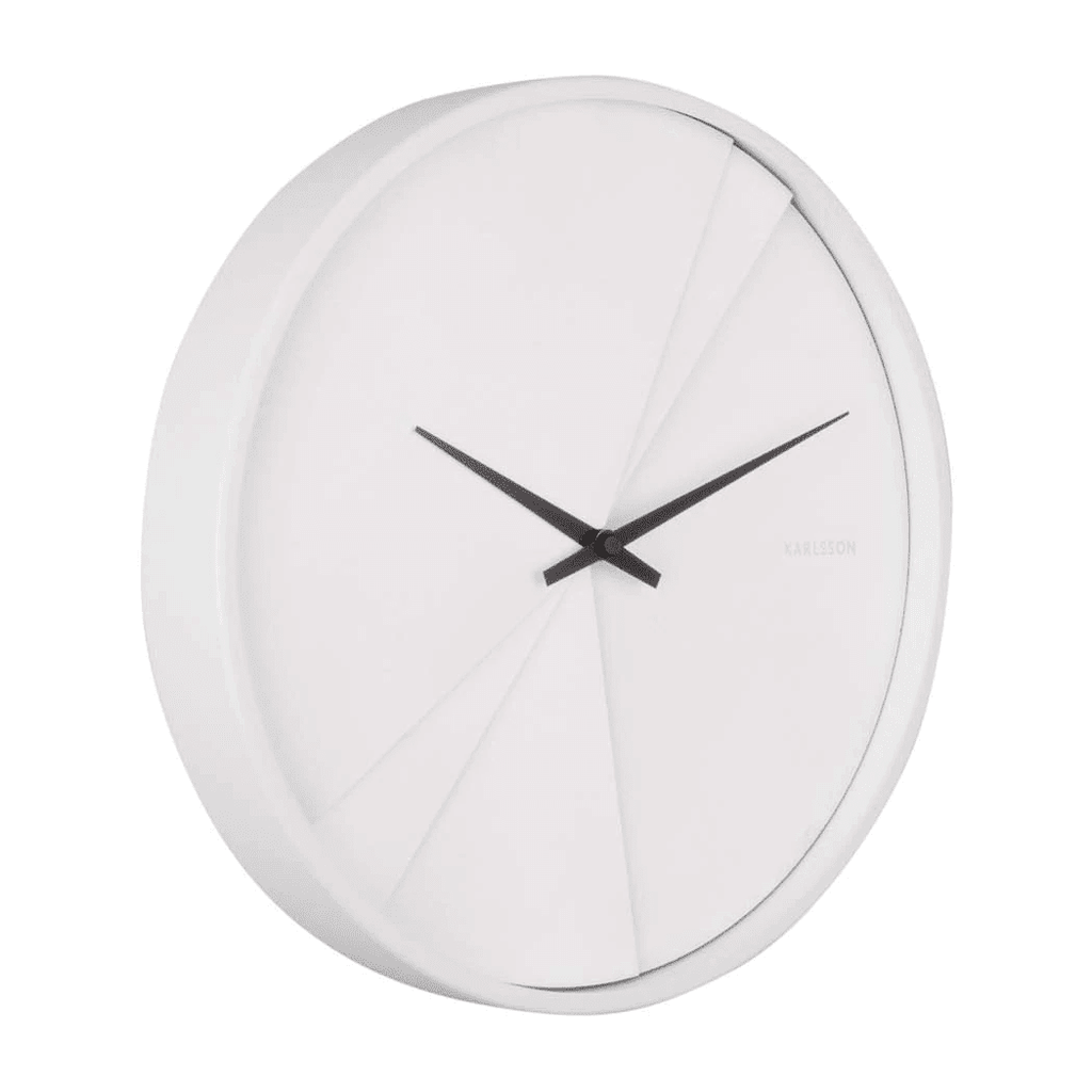 20% OFF | WHITE LAYERED LINES CLOCK