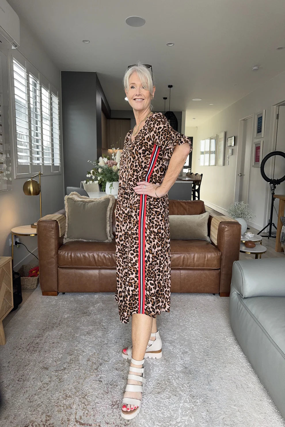 Lemon Tree Leopard Print Leona Dress