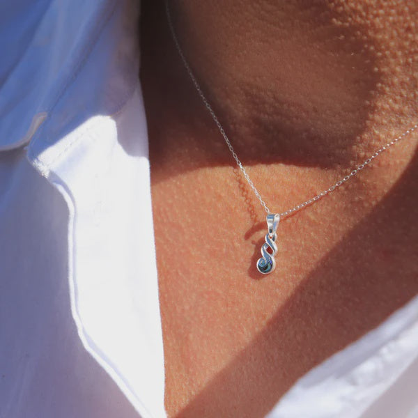 STERLING SILVER TWIST NECKLACE