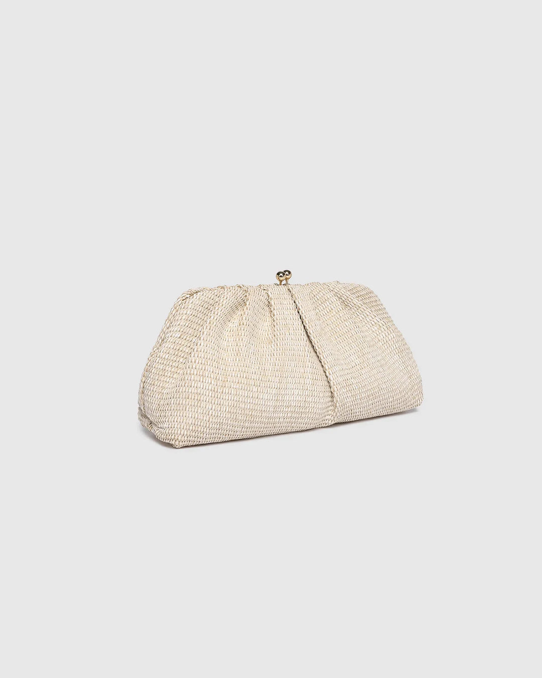 Louenhide Goldie Raffia Clutch Bag