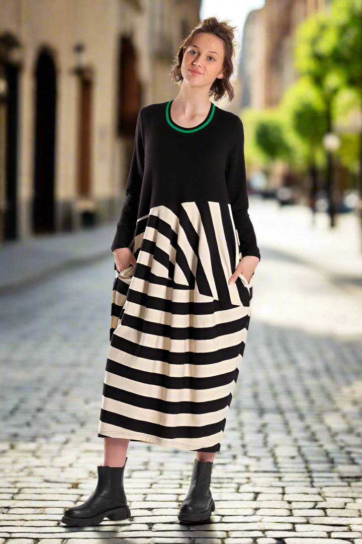 MONOSTRIPE CHELSIE DRESS