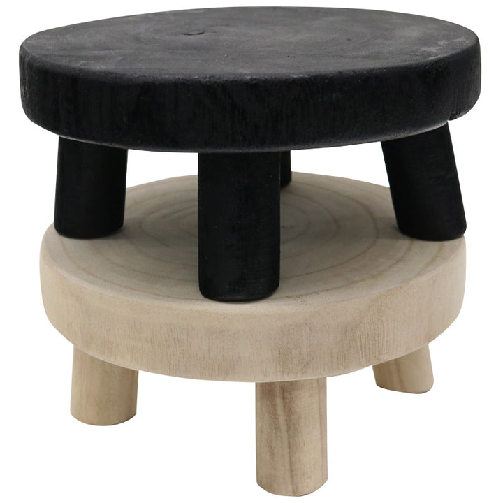 WOOD ROUND PEDESTAL