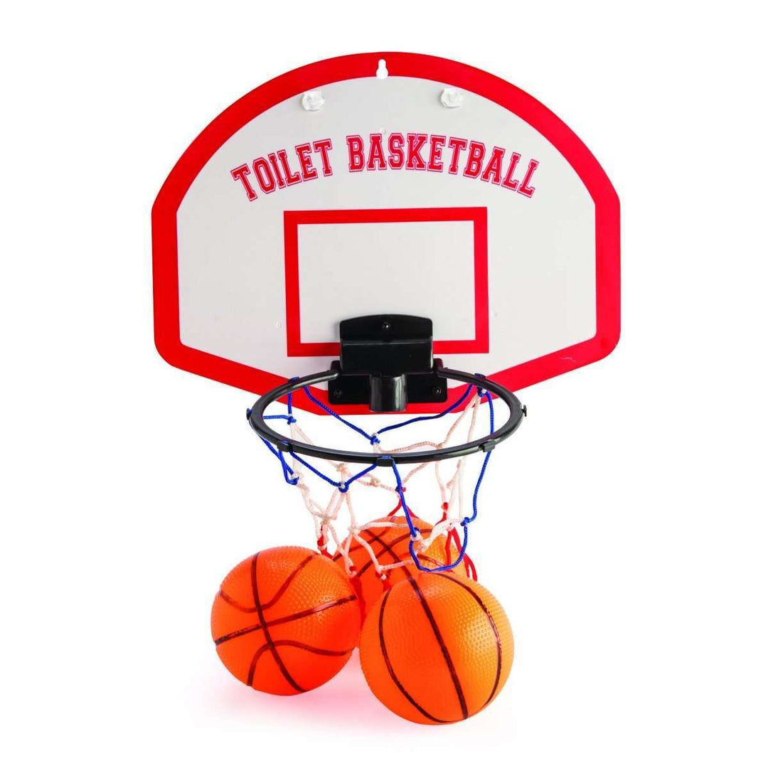 Toilet Basketball hoop and backboard with balls - RAPT ONLINE