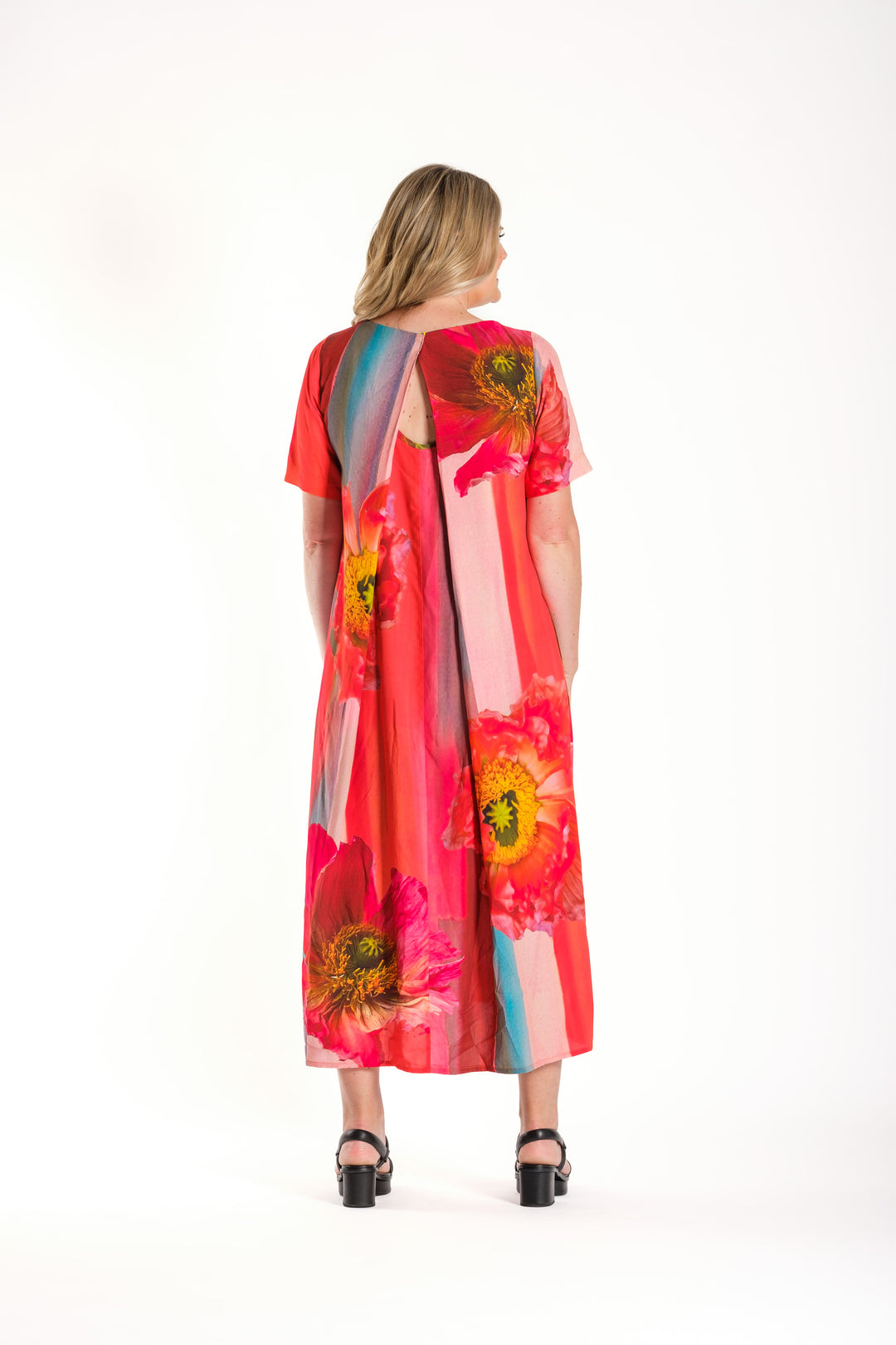Deeanne Hobbs Vibrant Poppies Menaka Dress