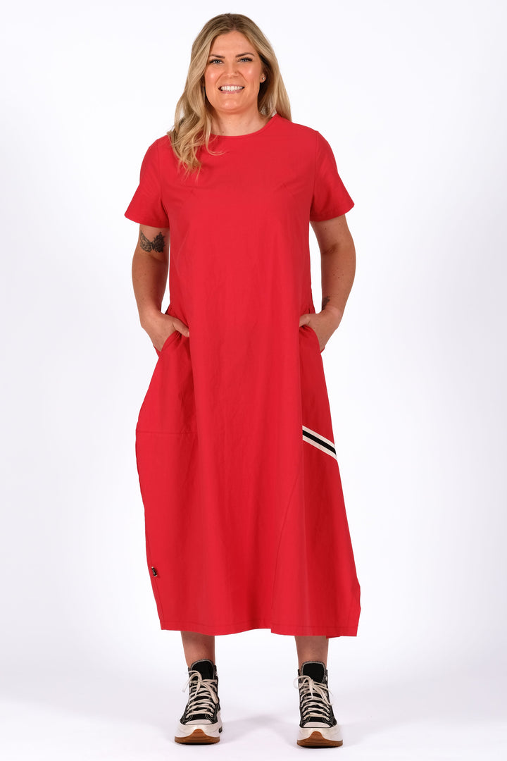 Deeanne Hobbs Geranium Red Sienne Dress