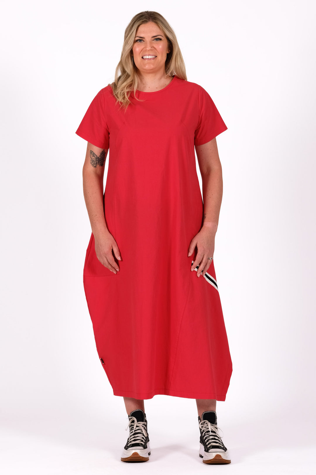 Deeanne Hobbs Geranium Red Sienne Dress