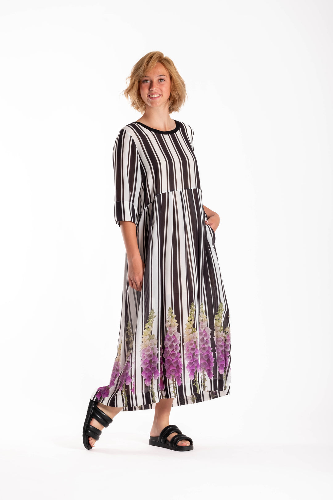 Jellicoe Aubrey Foxglove Stripe Dress