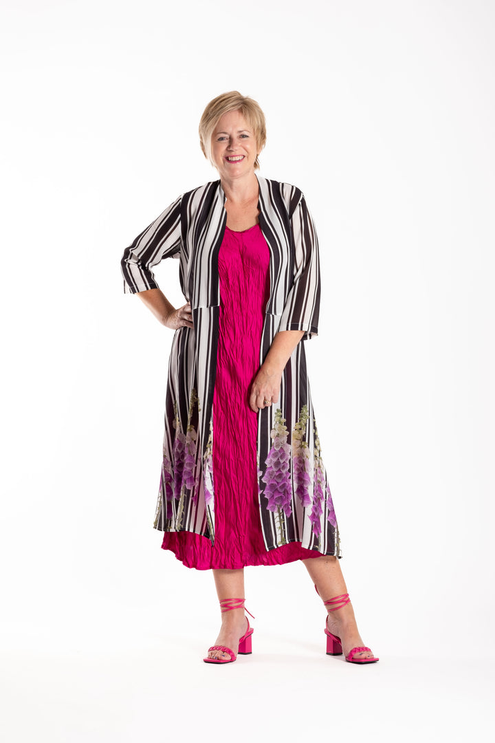 Jellicoe Foxglove Stripe Duster Coat
