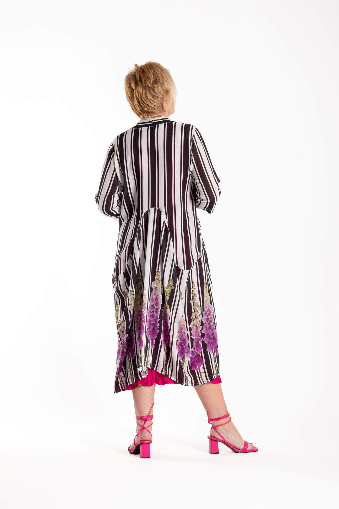 Jellicoe Foxglove Stripe Duster Coat