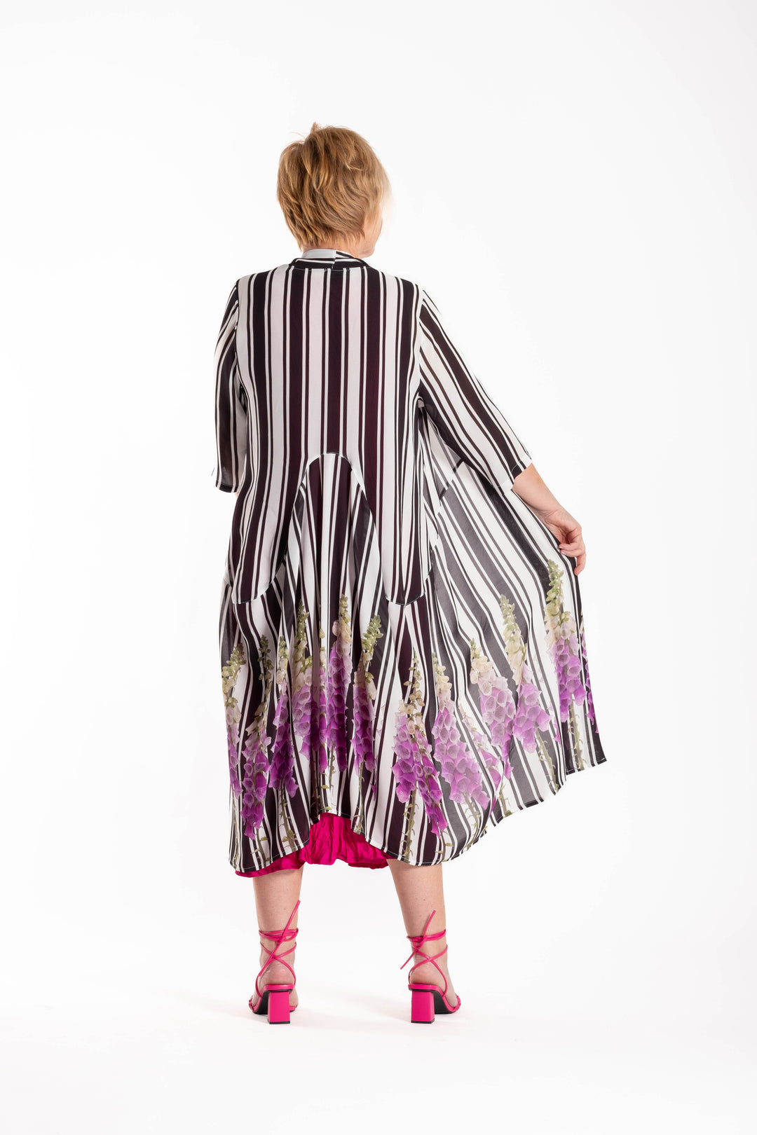 Jellicoe Foxglove Stripe Duster Coat