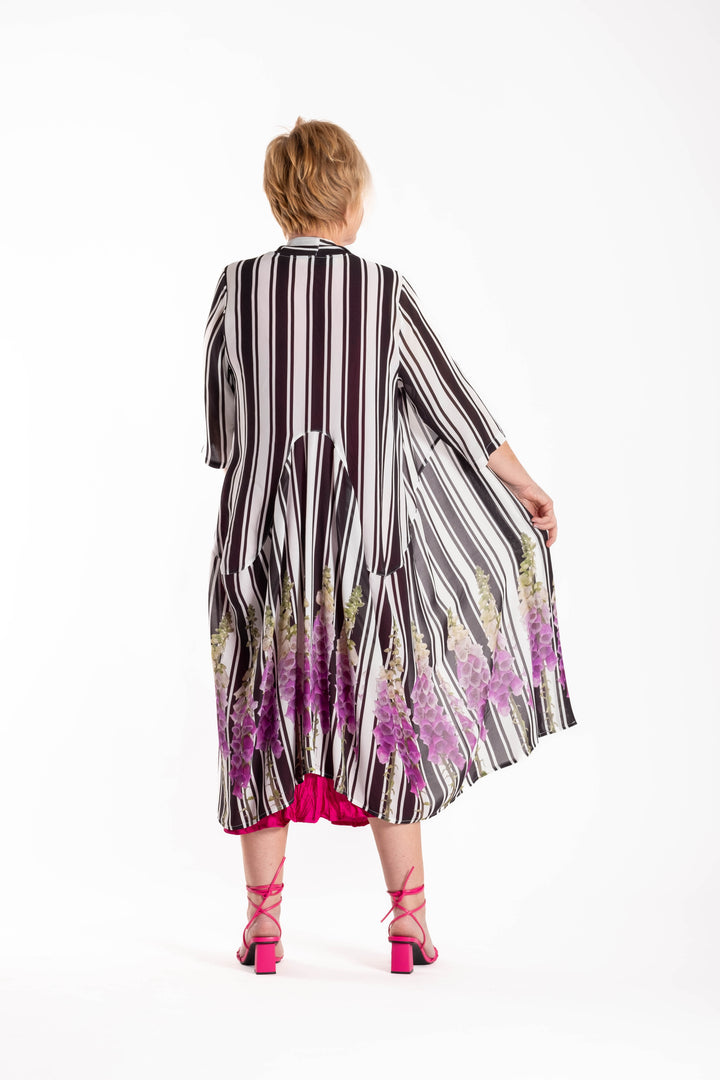 Jellicoe Foxglove Stripe Duster Coat