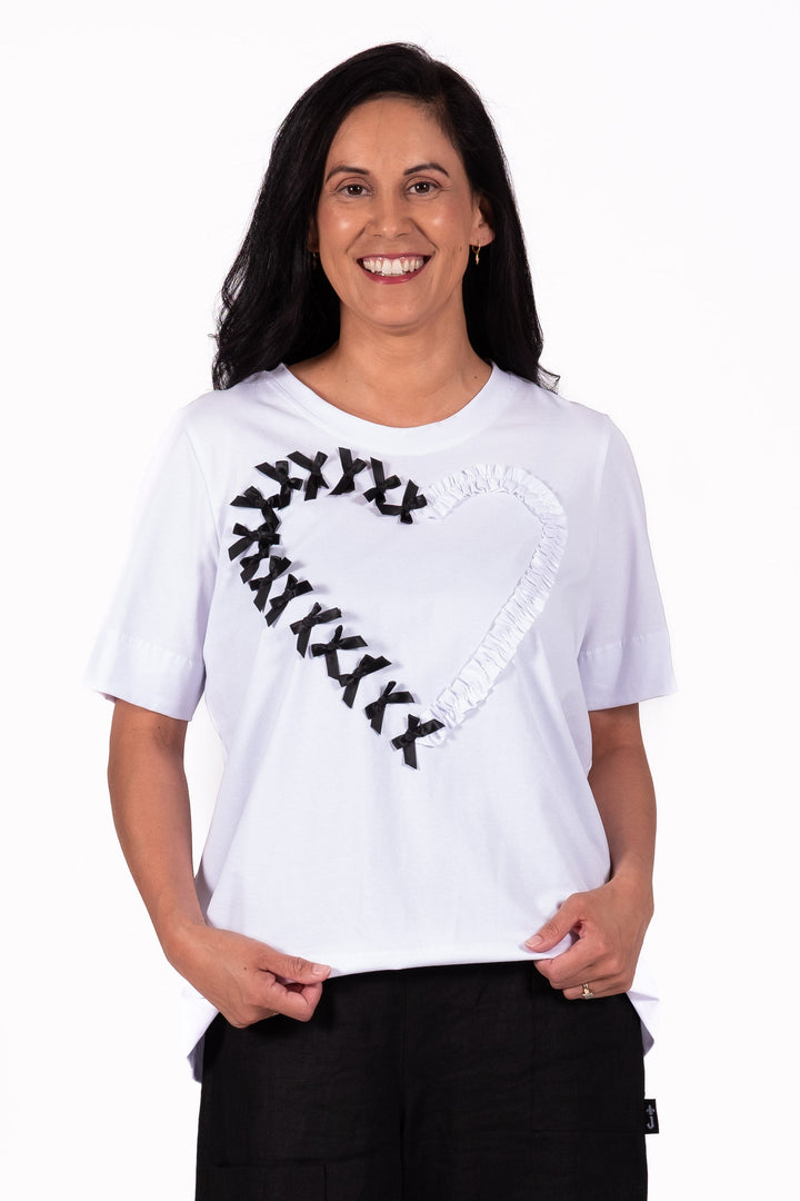 Jellicoe White Heart Basic Tee