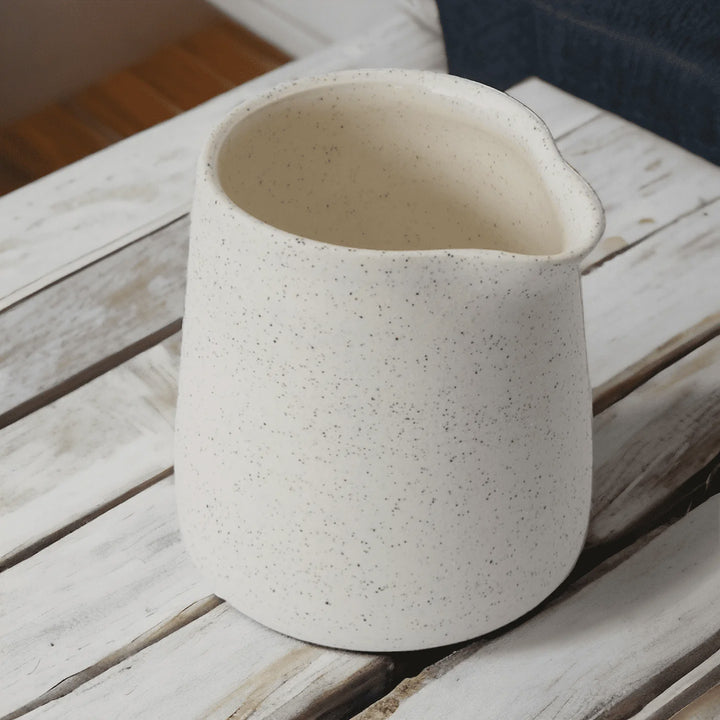 WHITE SPECKLED JUGS
