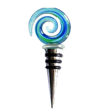 SILVER BLUE SPIRAL STOPPER - RAPT ONLINE