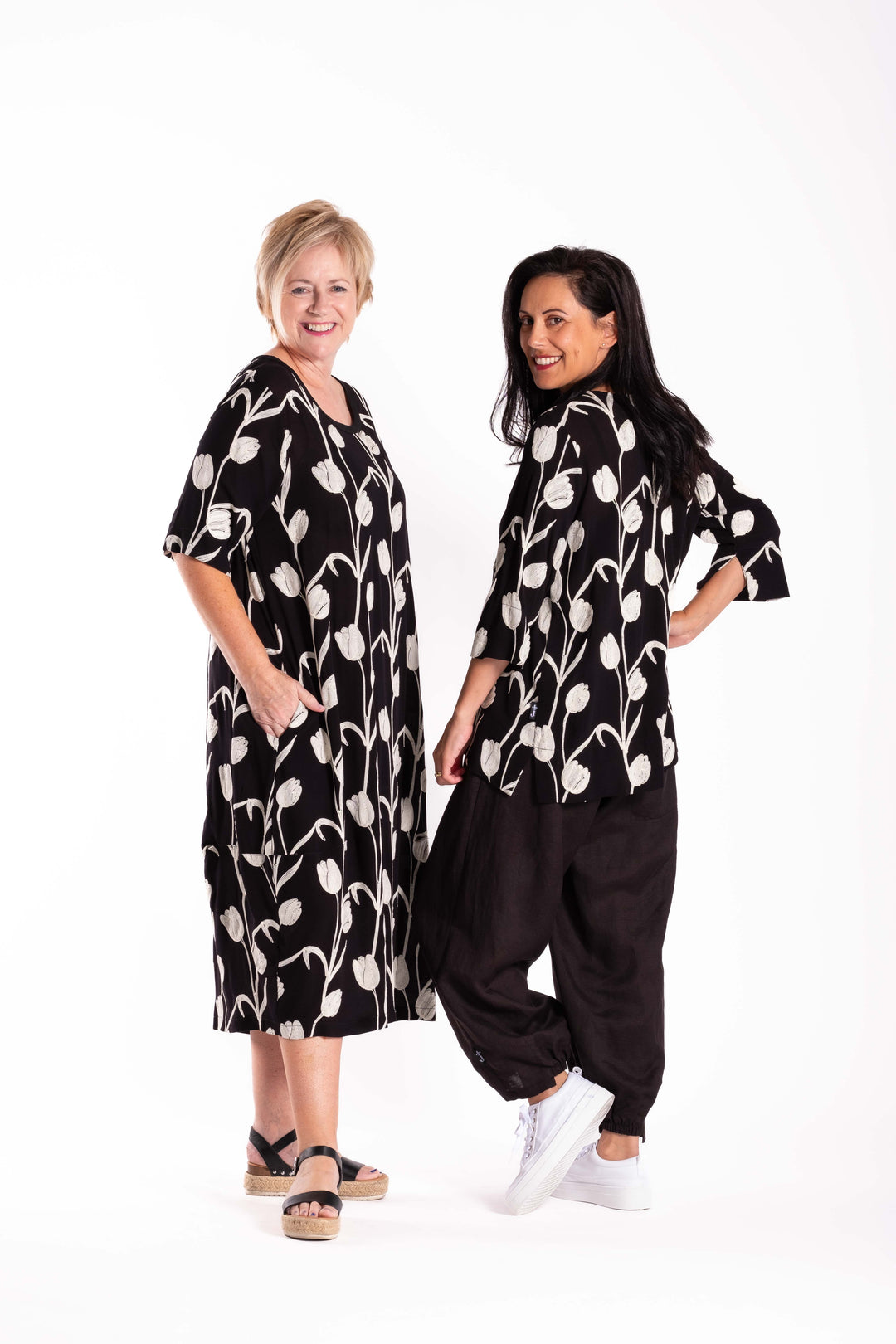 Jellicoe Sandy Embroidered Tulips Dress