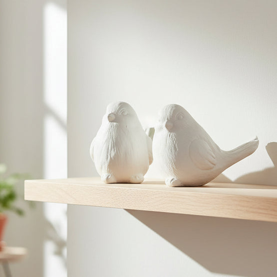White Porcelain Birds