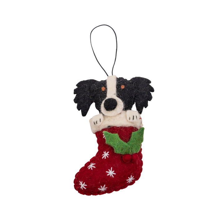 Pashom Collie Stocking Decoration