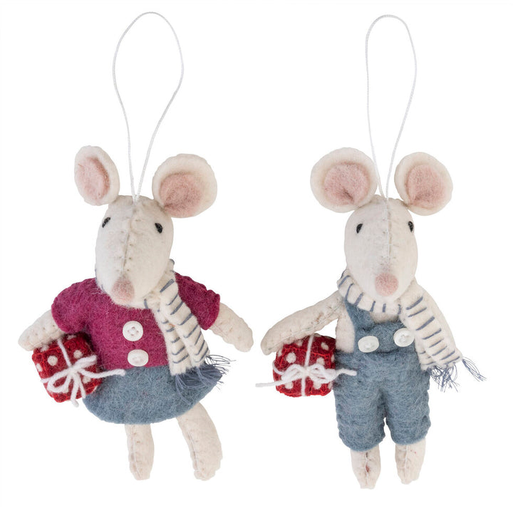 Pashom Pink Blue Mice Decorations