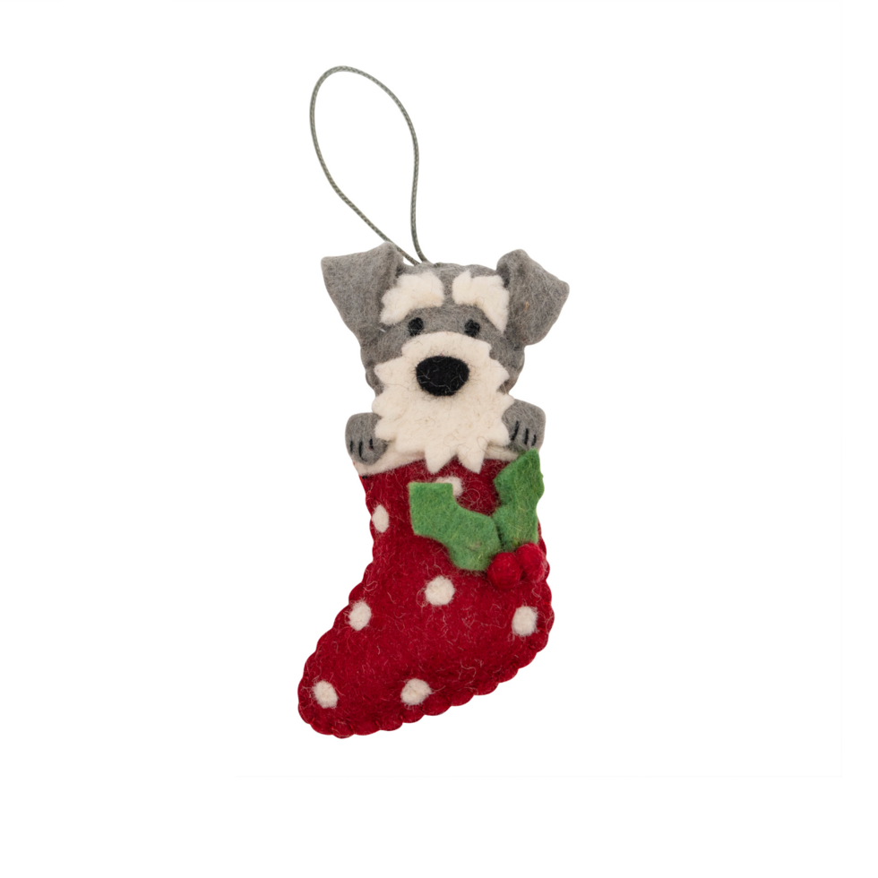 Pashom Schnauzer Stocking Decoration