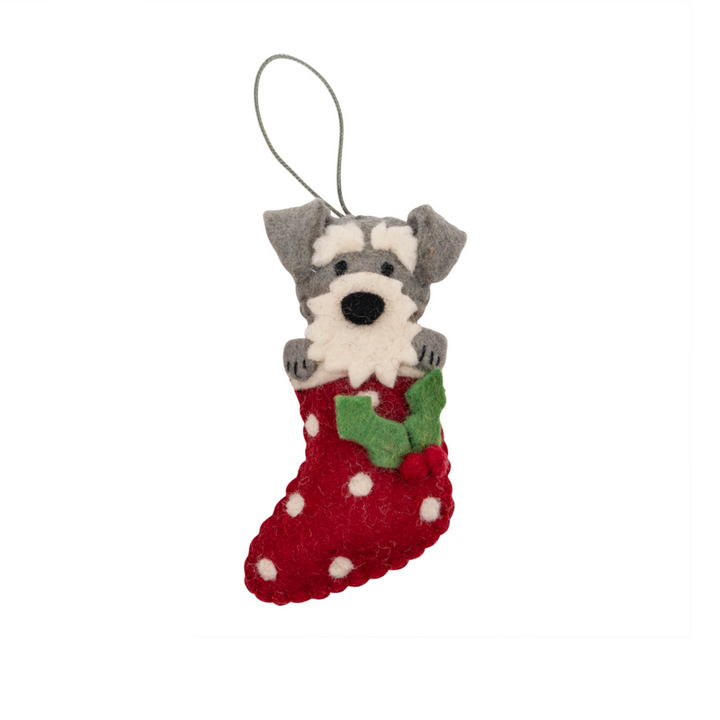 Pashom Schnauzer Stocking Decoration