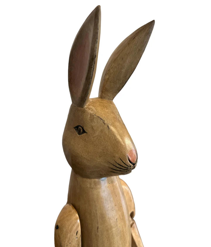 LARGE WOODEN RABBIT