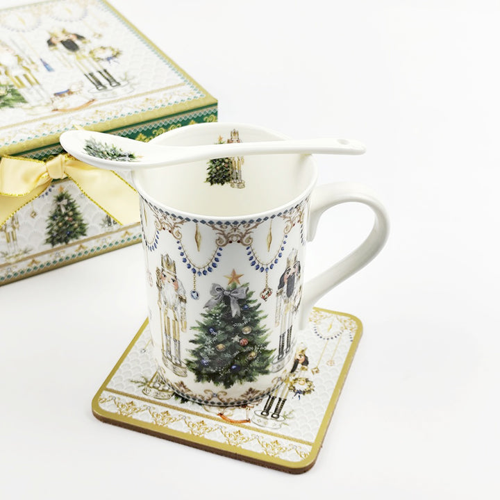 Nutcracker Cup, Spoon & Coaster Set