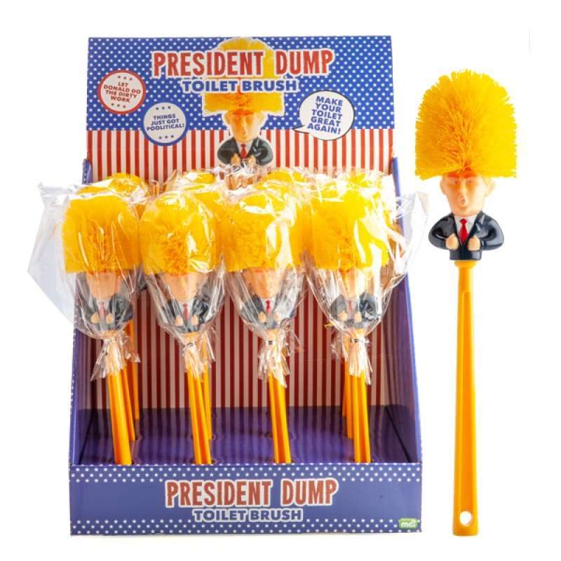 President Dump Toilet Brush display box and single brush - RAPT ONLINE