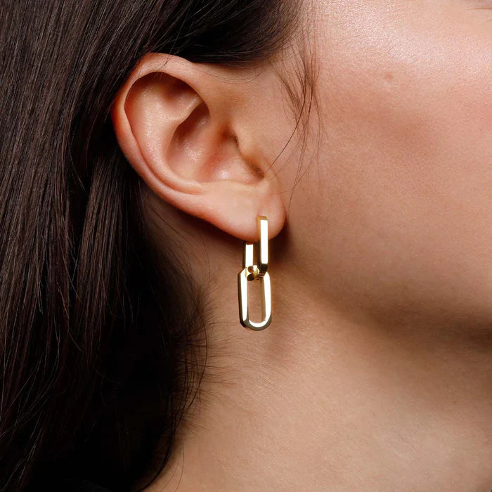 GOLD DUAL HOOPS - RAPT ONLINE