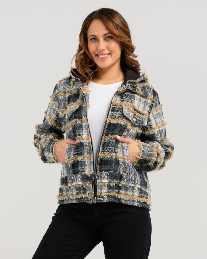 PLAID SANDY JACKET