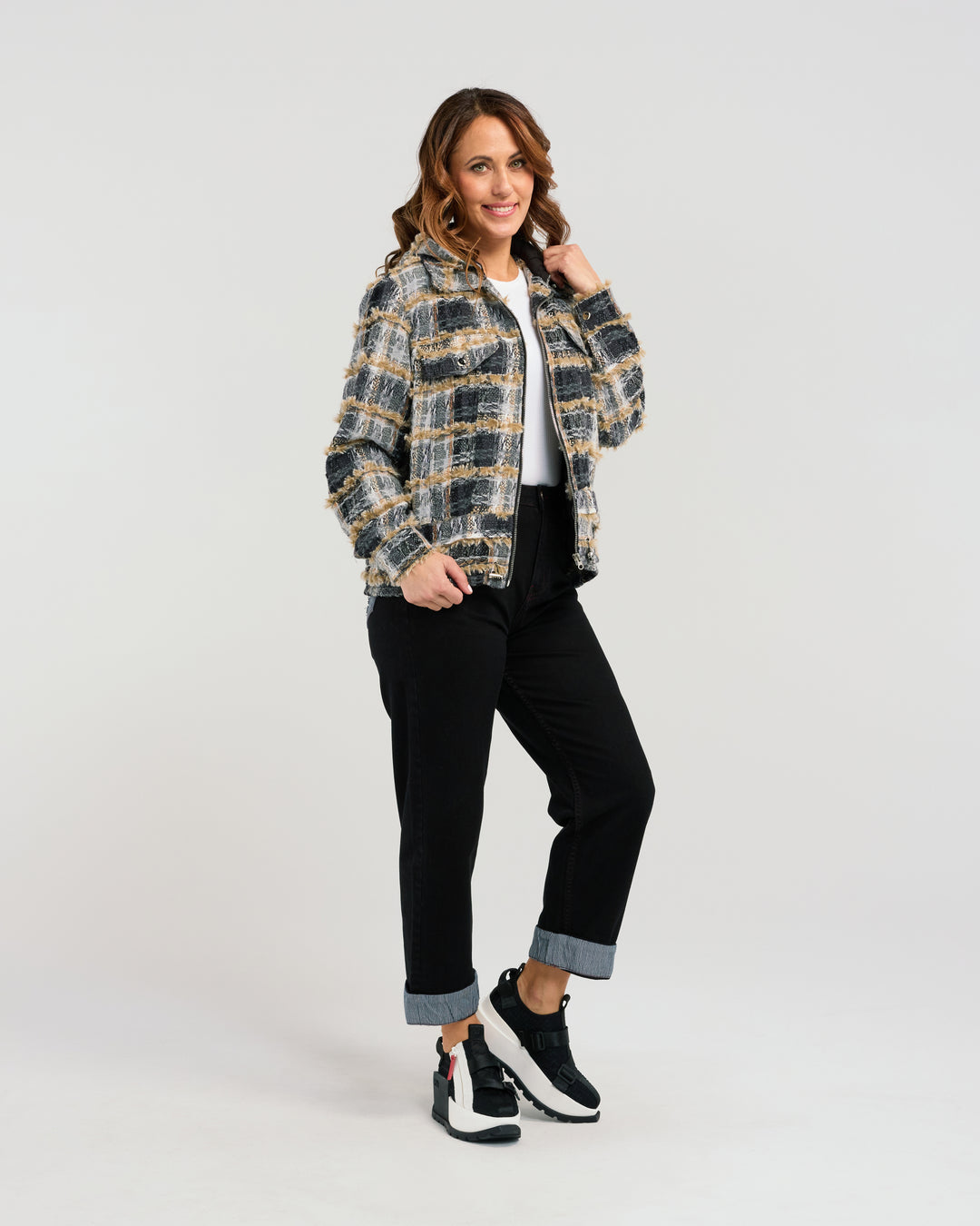 PLAID SANDY JACKET