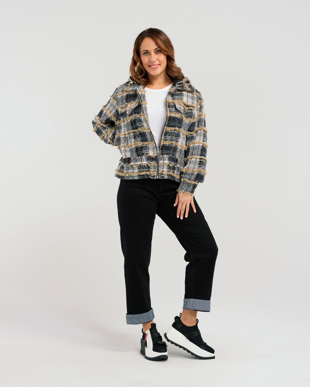 PLAID SANDY JACKET