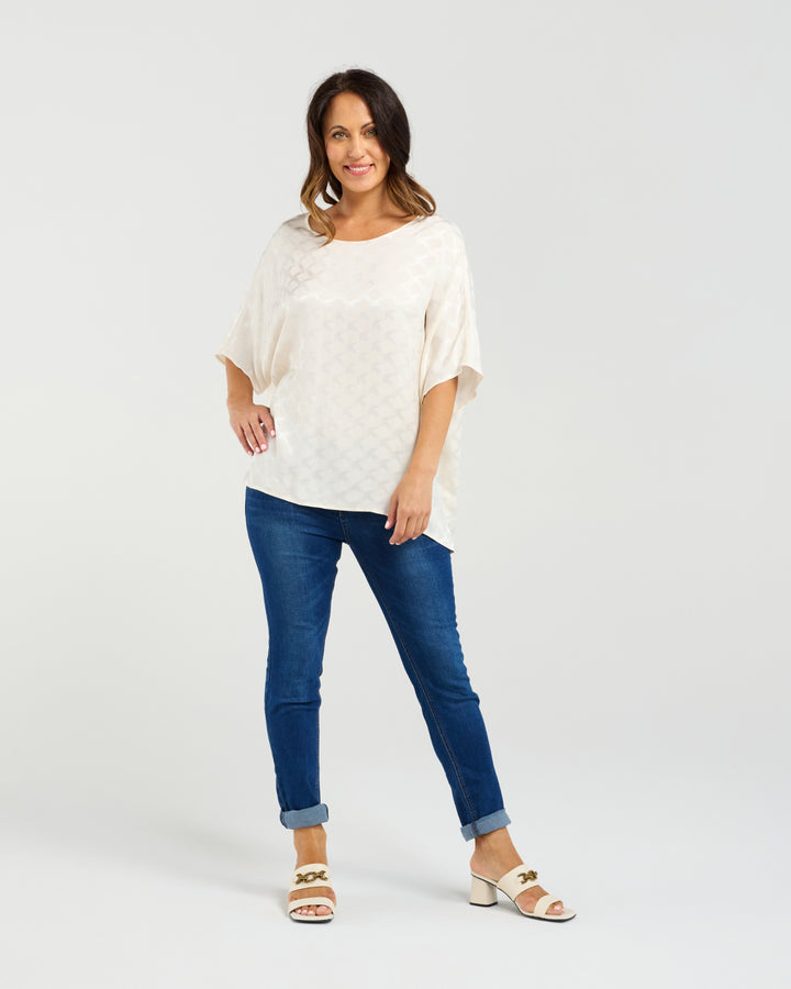 Seduce White Clara Ladies Blouse