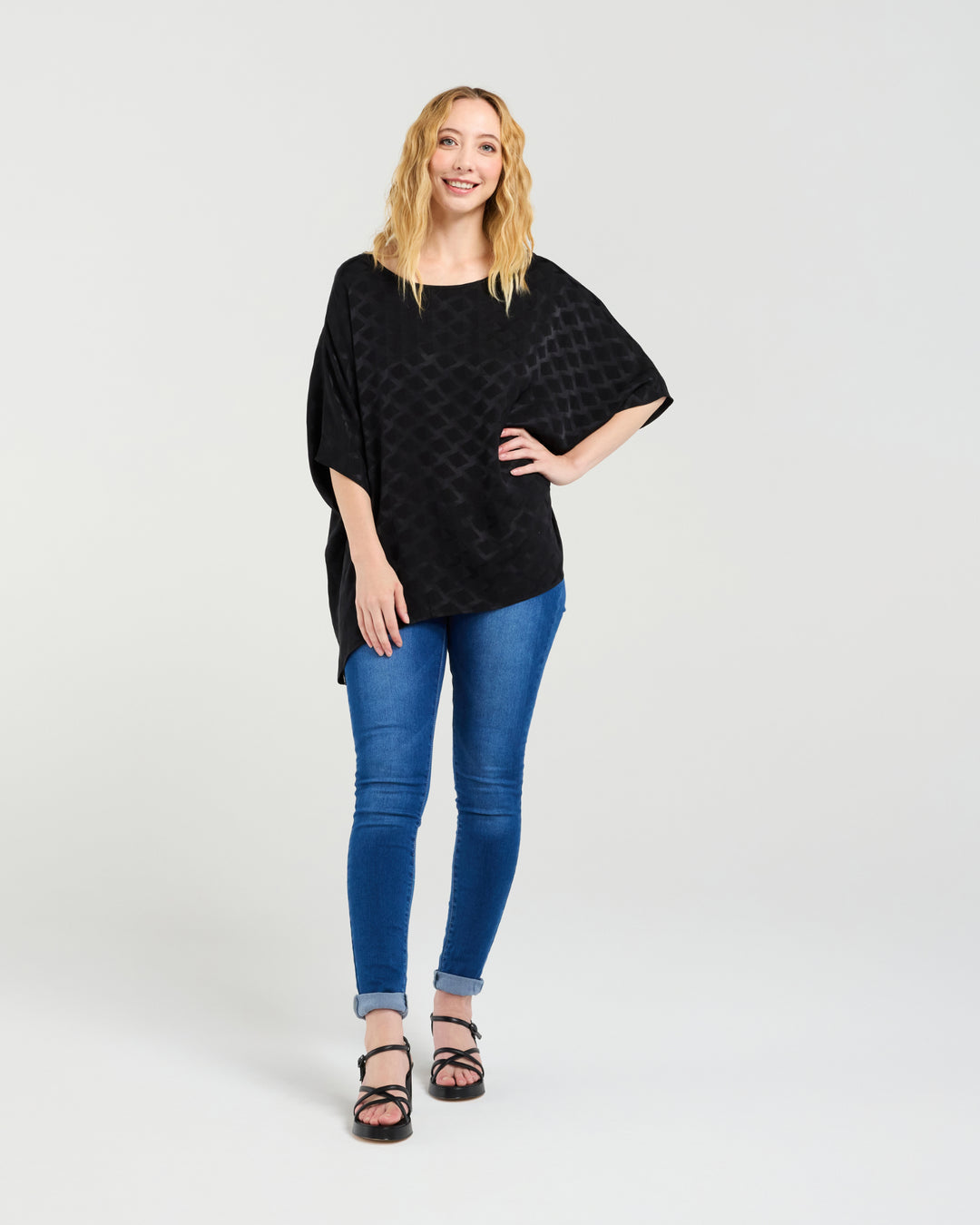 Seduce Black Clara Ladies Blouse