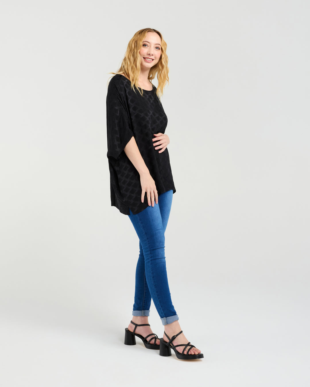 Seduce Black Clara Ladies Blouse