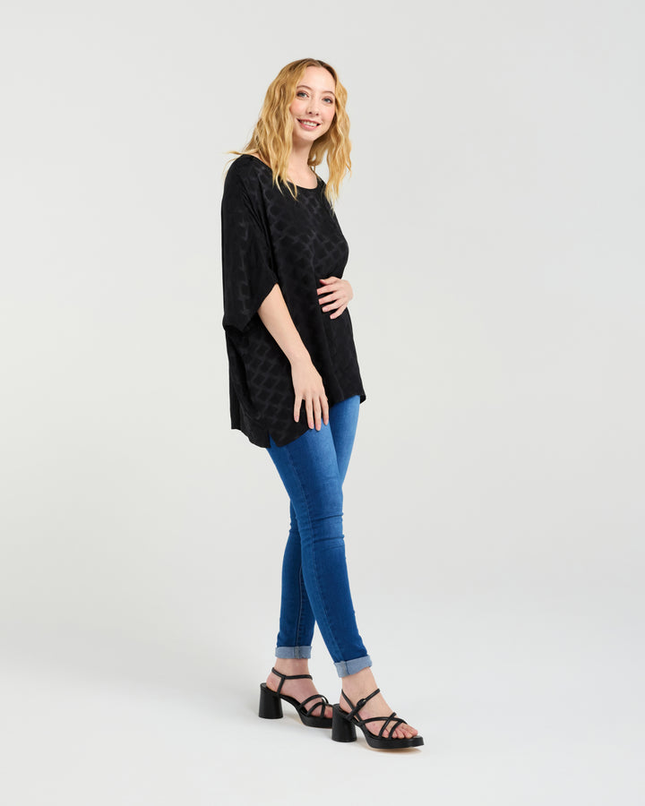 Seduce Black Clara Ladies Blouse