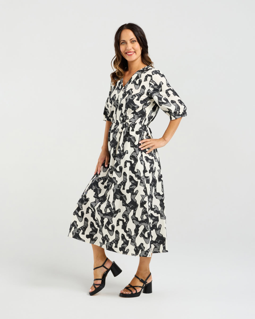 Seduce Abstract Marble Margot Dress