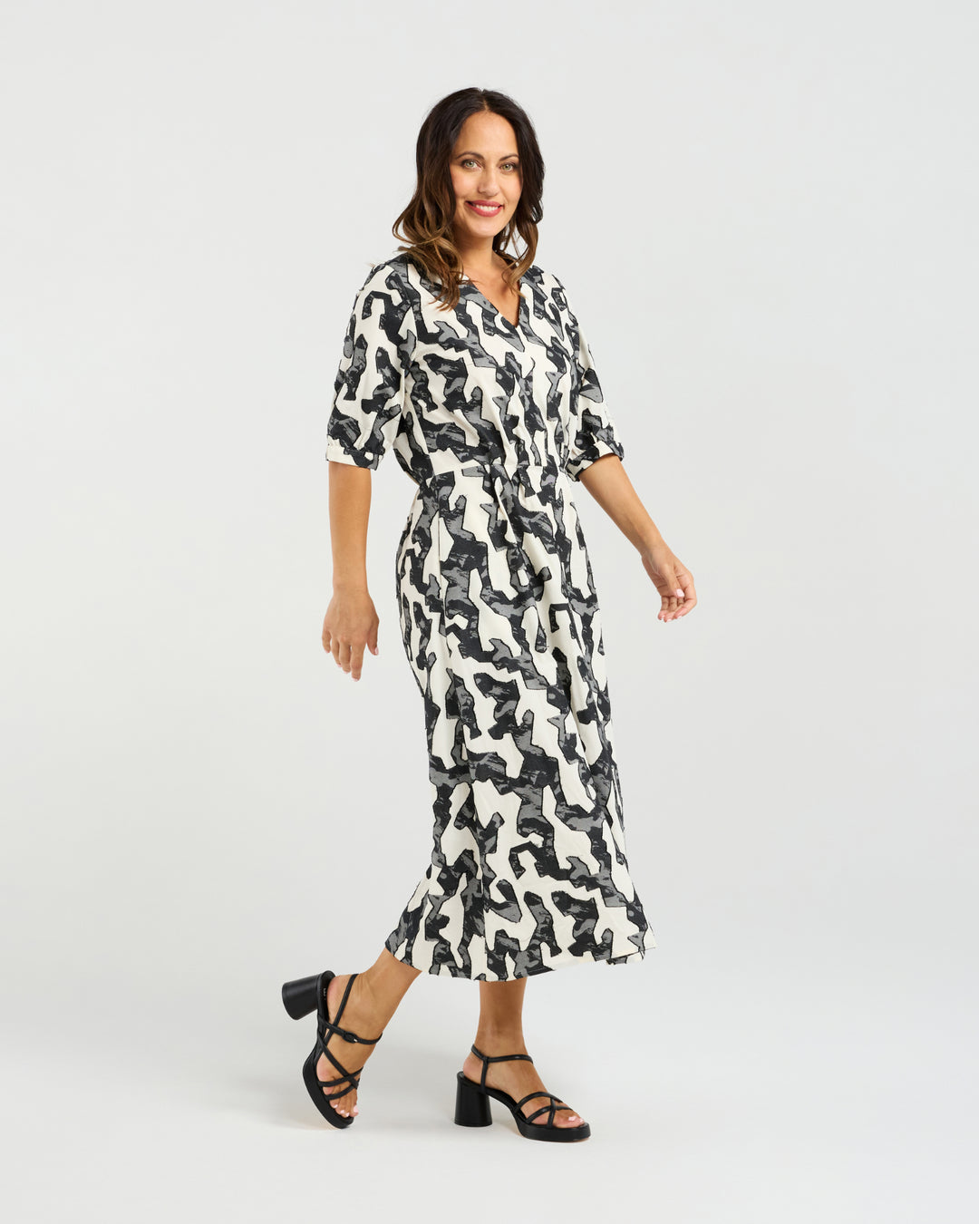 Seduce Abstract Marble Margot Dress