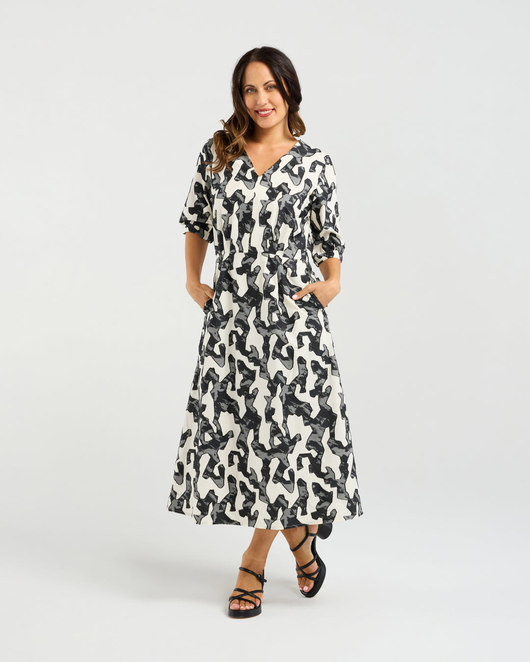 Seduce Abstract Marble Margot Dress