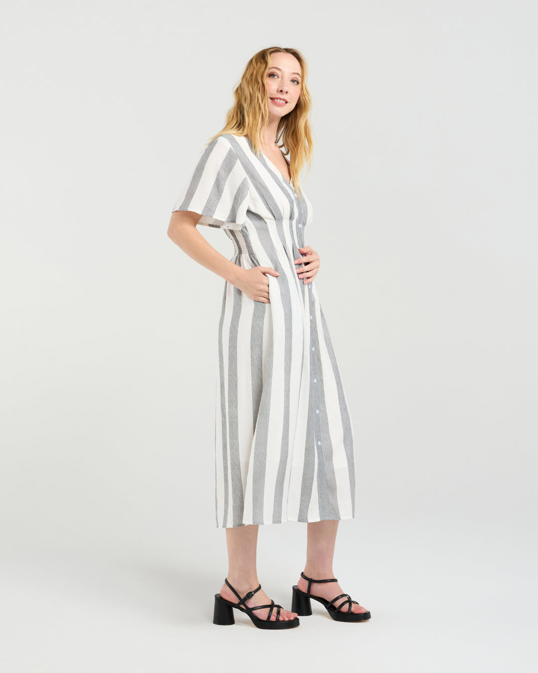 Seduce Amara Dress Pebble Shore