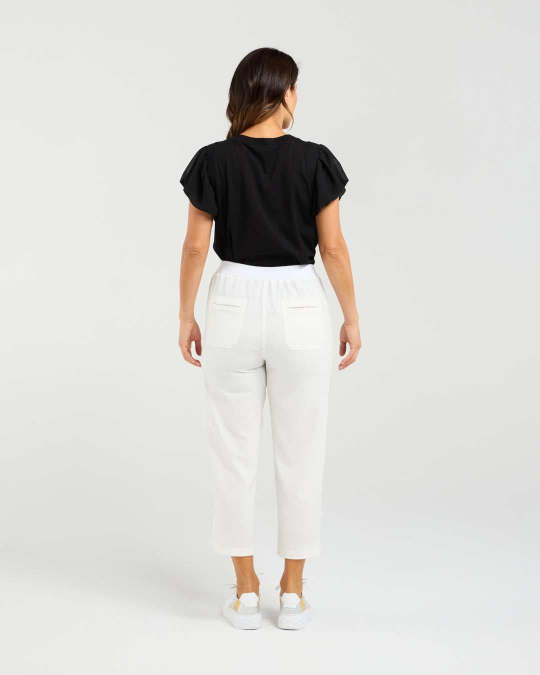 Seduce White Rhea Stretch Pant
