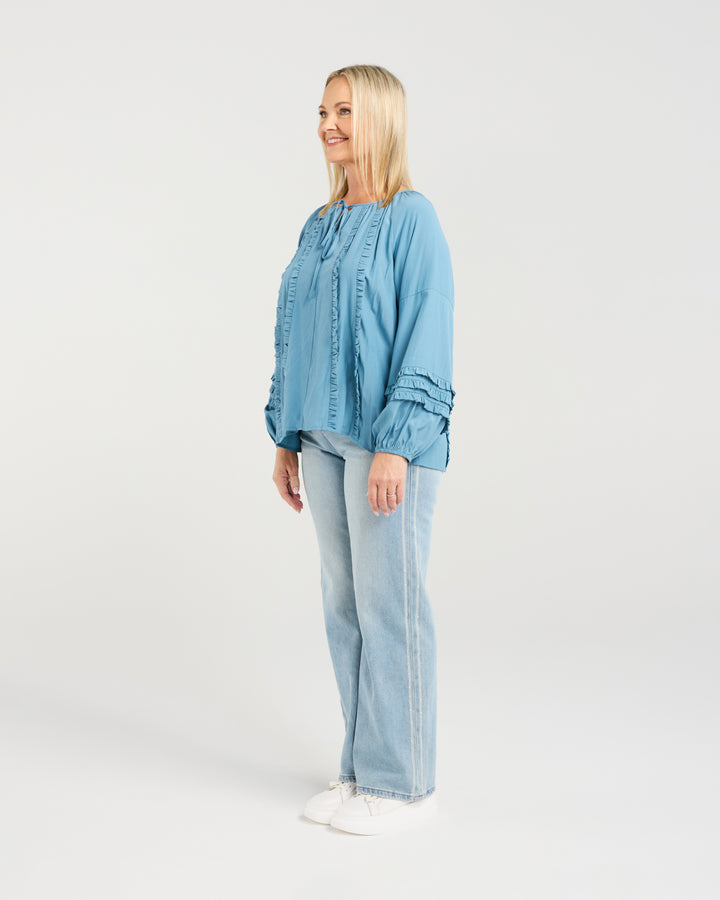 Seduce Blue Josephine Top