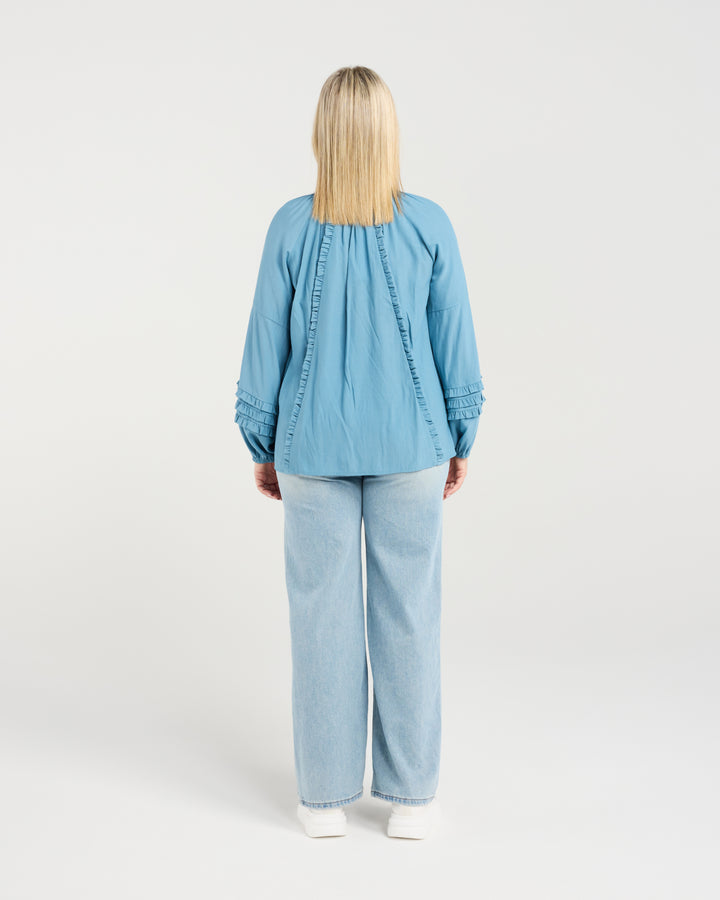 Seduce Blue Josephine Top