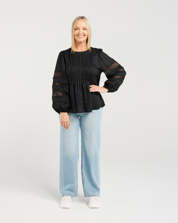 Seduce Black Fatima Top