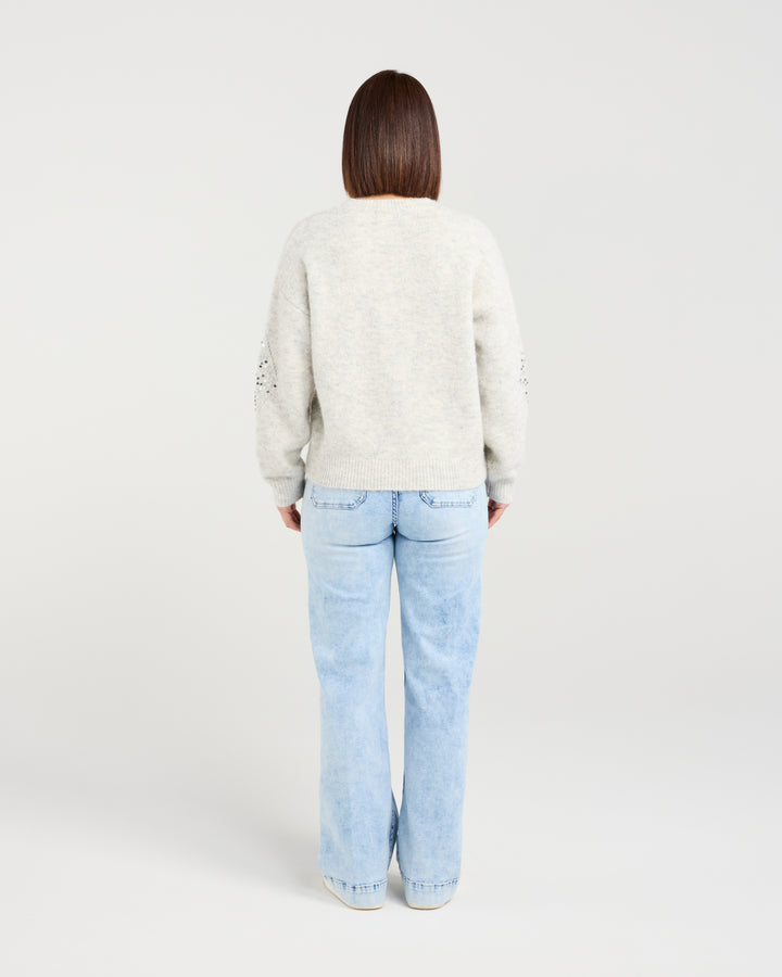 Seduce Grey Thea Knit Sweater