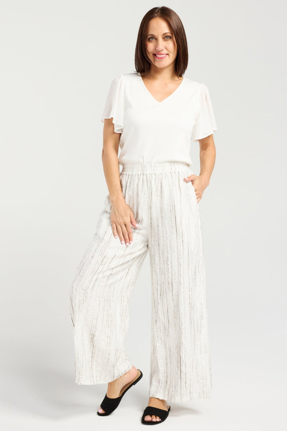 Seduce White Eloise Pant - RAPT ONLINE