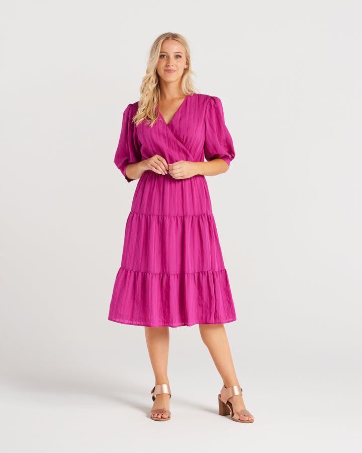 30% OFF | MAGENTA AMIRA DRESS - RAPT ONLINE